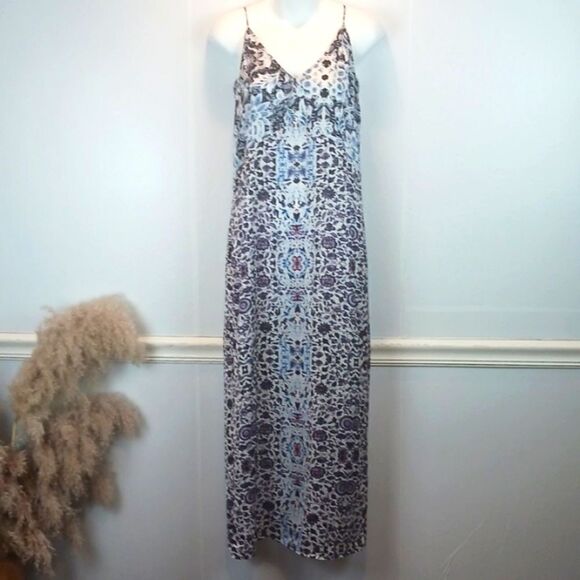 Chelsea28 boho multicolored slip / maxi dress size XS - Picture 2 of 10